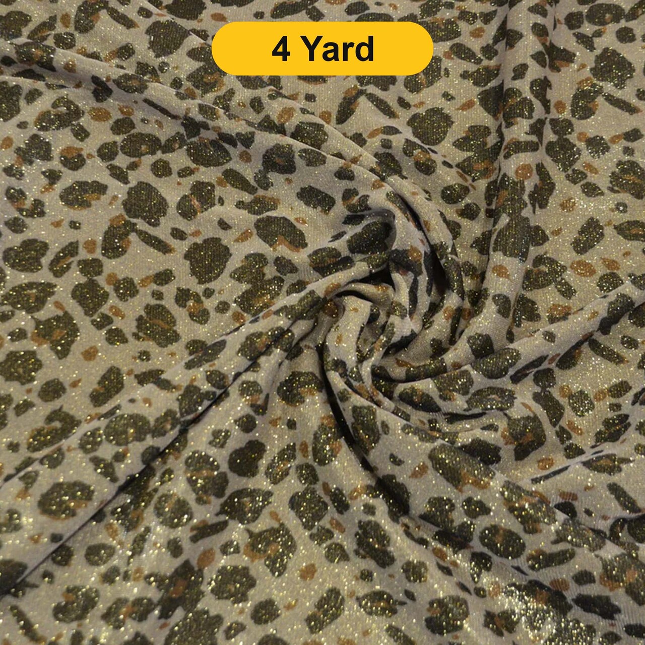 Animal Stretch Glimmer Knit 56" Wide Cheetah Leopard Tiger 2-Way Stretch